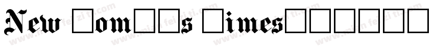 New Romans times字体转换